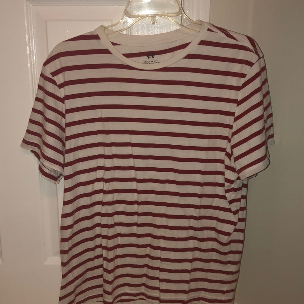 Red and white striped shirt